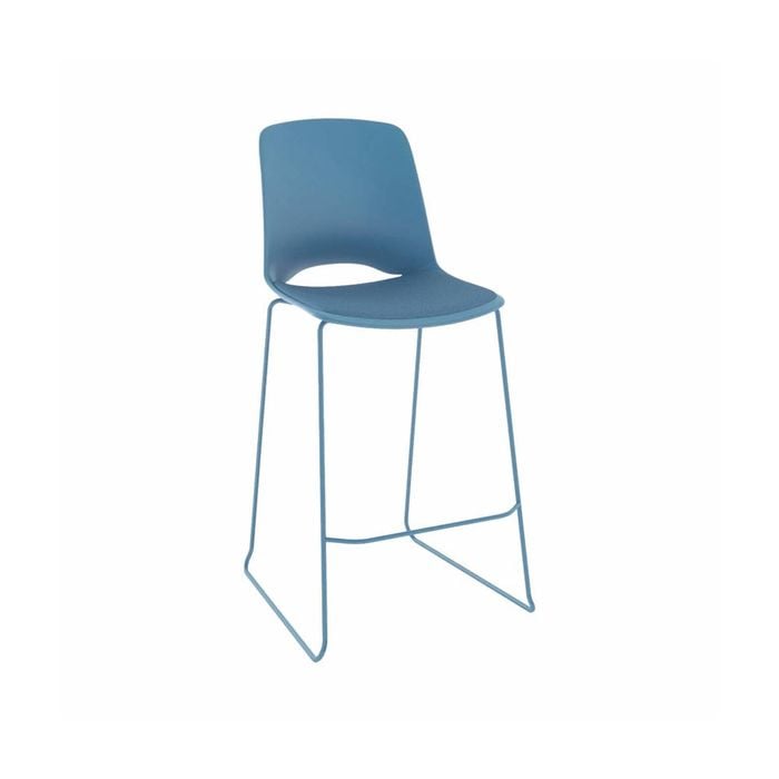 Olg Vista Rise Bar Stool Sky Shell Upholstered Seat Only