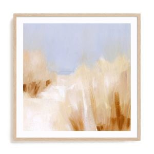 Artey | Beach Grass Impression II - Framed Print - Natural Frame - 50 x 50cm
