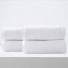 4pc Renee Taylor Aireys 650gsm Zero Twist Bath Sheet Snow