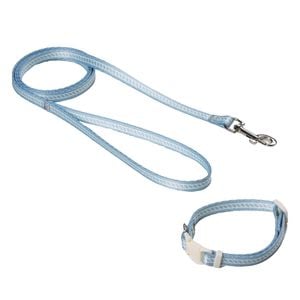 Happy Tails Blue Puppy Collar & Leash Set