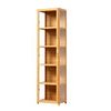 FORET 5-Tier Acrylic Display Cabinet Collectibles Storage Shelf Natural