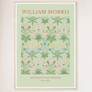 Galrie William Morris Daisy Print from Metropolitan Museum - Timeless Elegance (1864), Wood Frame, A3 30 x 42cm (12 x 16inch)