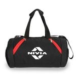 Nivia Beast Gym Bag Polyester Black Red Standard Shoulder Bag Fitness Bag