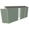 Build-a-Shed 0.8 x 3.7 x 2m Hinged Door Tunnel Shed With Single Sliding Side Door - Green