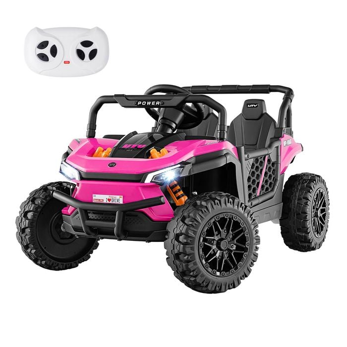 Costway Ride On Toy Car Convertible Electric Vehicle W/remote Control Pink