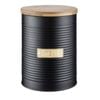 Otto Tea Canister 1.4l 11x15.5x11cm Black Typhoon