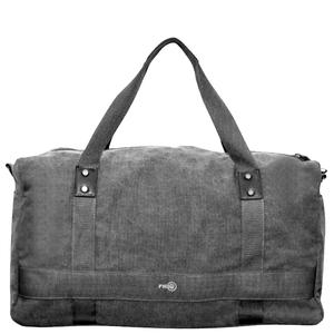 FIB 52cm Canvas Travel Duffle  Casual Duffel Black