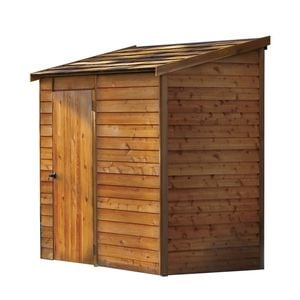 Cedar Shed 2.4 x 1.2m Woodridge Shingle Roof
