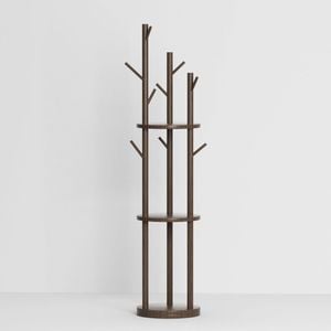 Lauft Rotating 3-tier Hat Coat Clothes Rack Jacket Garment Hanger Storage Stand