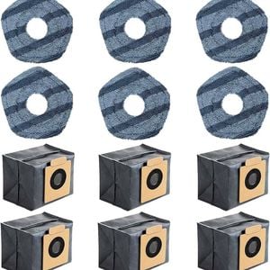 Hygieia Mop Pads & Bags For eufy X10 Pro Omni Robot Vacuum Cleaners Pack of 12
