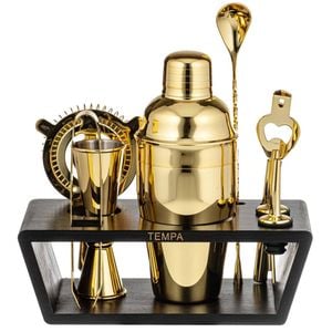 9pc Tempa Winston Stainless Steel Cocktail Shaker Set - Gold