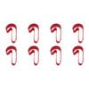 8PK R&M Candy Cane Cookie Cutter Polyresin Coated Steel 9cm - Red