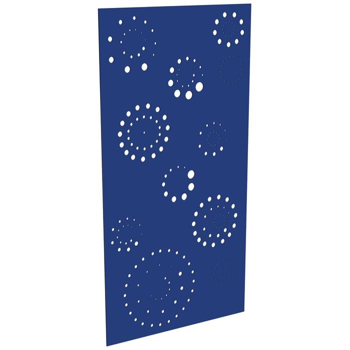 ProtectorAl 300-1200 x 1201-2400mm Dark Blue/Gloss White Fireworks Unframed Composite Deco Panel