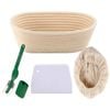 Oval Bread Proofing Basket Set Bannetons Baking Mold Fermentation Basket 25cm