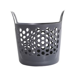 All Set Circle Flexi 37L Laundry Basket - Grey
