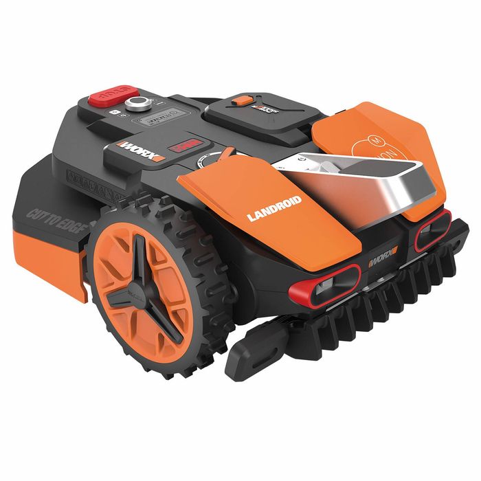 WORX Landroid Vision + Garage - Robot Tondeuse 4K Avec IA - Tonte Autonome Sans Fil !