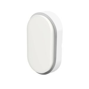 Lumio Norwood White 10W Oval Bunker Light 