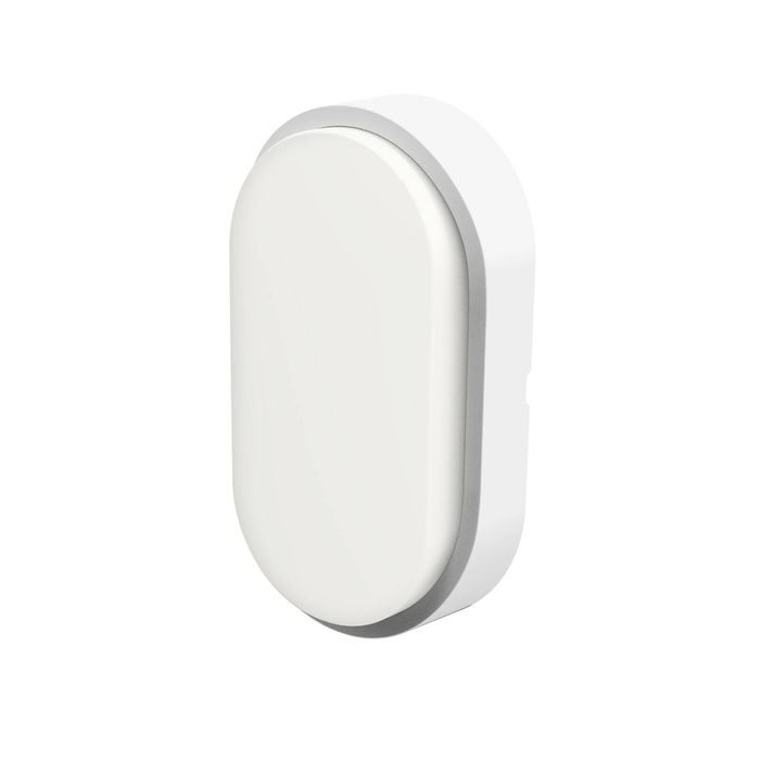 Lumio Norwood White 10W Oval Bunker Light 