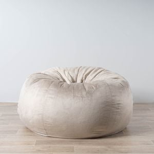 Pierre Fur Bean Bag - Champagne Latte