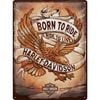 Nostalgic Art Harley Born To Ride Eagle 30x40cm Large Metal Tin Sign