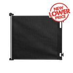 Perma Child Safety Black Extra Wide And Extra Tall Retractable Baby Gate