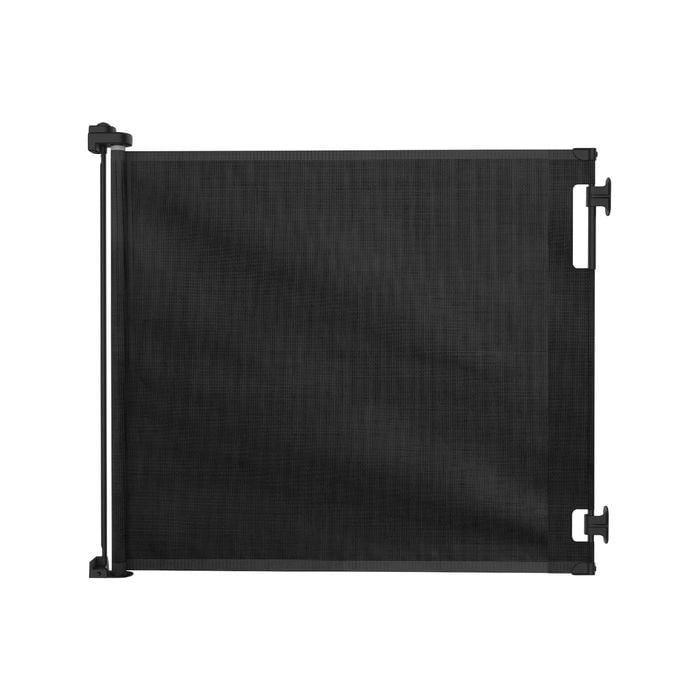 Perma Child Safety Black Extra Wide And Extra Tall Retractable Baby Gate