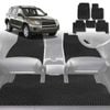 6D Diamond Car Floor Mats for Toyota RAV4 2006-2012-Full Set-Black-Outback GT