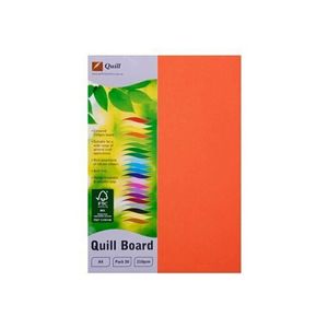 Quill Cardboard A4 (50pk) (Orange)