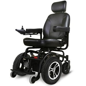 EQUIPMED Front Wheel Drive Power Electric Wheelchair, Up to 35km Range, Ultra-Comfortable Power Assist Chair