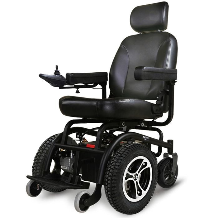 EQUIPMED Front Wheel Drive Power Electric Wheelchair, Up to 35km Range, Ultra-Comfortable Power Assist Chair