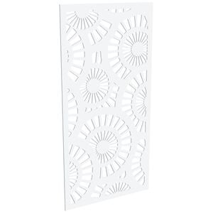 ProtectorAl 300-1200w x 1201-2400h Satin White/Gloss White Sunburst Unframed Composite Deco Panel