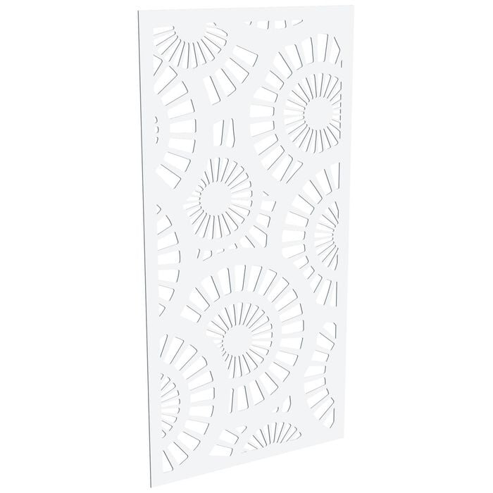 ProtectorAl 300-1200w x 1201-2400h Satin White/Gloss White Sunburst Unframed Composite Deco Panel