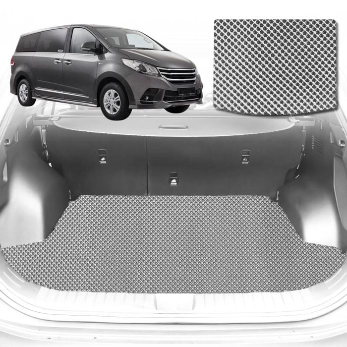 6D Diamond Car Boot Mat for LDV G10 Van 2015-Current-Cargo Mat-Grey-Outback GT