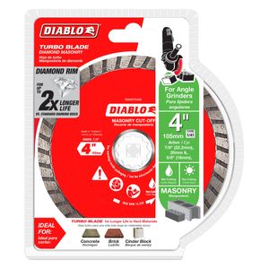 Diablo 105mm Diamond Turbo Masonry Cut Off Disc