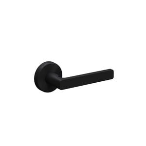 Schlage Matt Black Medio Series Rivera Privacy Set