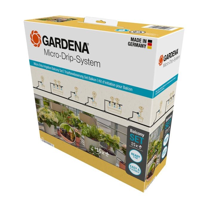 GARDENA Micro Irrigation Balcony Set (15 plants)