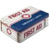 Nostalgic Art 23cm/2.5L Flat Tin Storage First Aid II