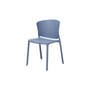 Olg Ripple Commercial Grade Moulded Plastic Stackable Chair Sky Blue