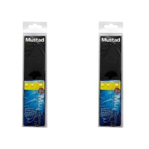2x 6PK Mustad Hand Tied Snelled Rigs with 34007 Stainless Steel Hooks Size 2
