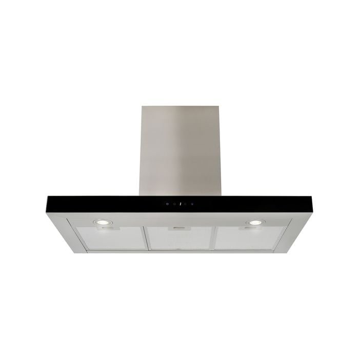 Esatto 90cm Stainless Steel Box Canopy Rangehood