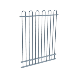 ProtectorAl 350 - 1200 x 1500mm Deep Ocean Aluminium Pool Fence Panel Loop Top With Mid Rail