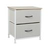 Levede Chest of Drawers Tallboy Fabric Dresser for Bedroom Beige Storage