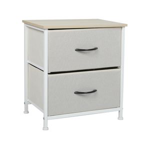 Levede Chest of Drawers Tallboy Fabric Dresser for Bedroom Beige Storage