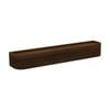 Flexi Storage Decorative Shelving 600 x 110 x 80mm Walnut Coat Shelf with Hooks