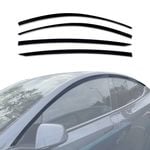 AUSGO Injection Weather Shields for Tesla Model Y 2022-2025 Weathershields Window Visors Wind Deflectors