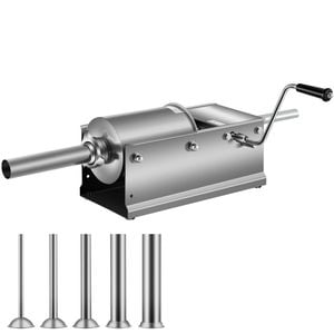 VEVOR Manual Sausage Stuffer with 3 L Horizontal Sausage Machine for Home Kitchen Restaurant Commercial