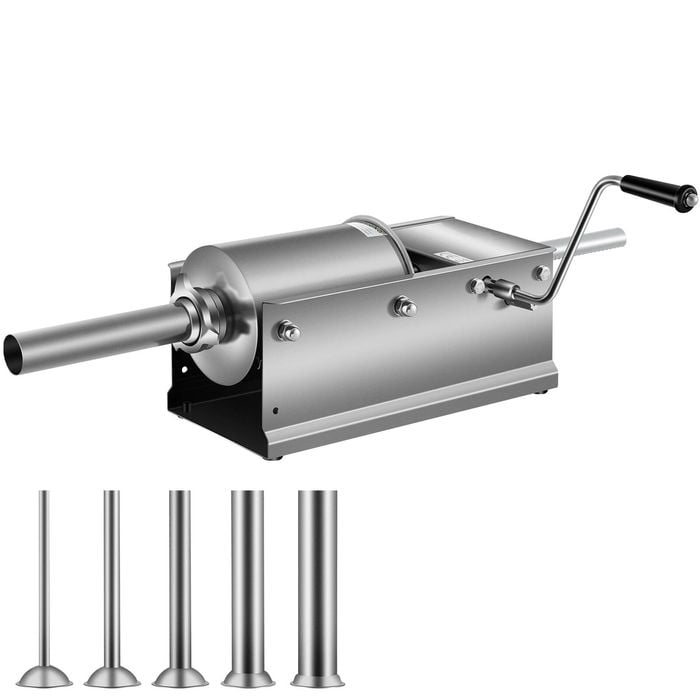 VEVOR Manual Sausage Stuffer with 3 L Horizontal Sausage Machine for Home Kitchen Restaurant Commercial