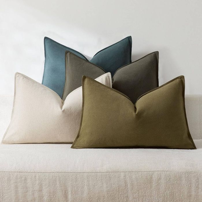 Gioia Casa 4-Pack Linen-Cotton Blend Cushion Covers 30cm x 50cm - Mixed Green