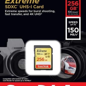 SanDisk SDSDXV5-256G-GNCIN 256GB Extreme SDHC SDXV5 UHS-I SD Card