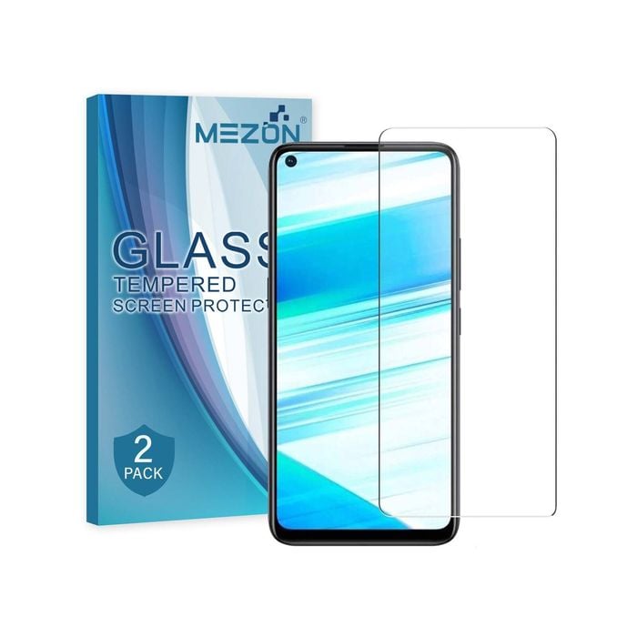 2 Pack MEZON OPPO A53 Clear Tempered Glass Screen Protectors